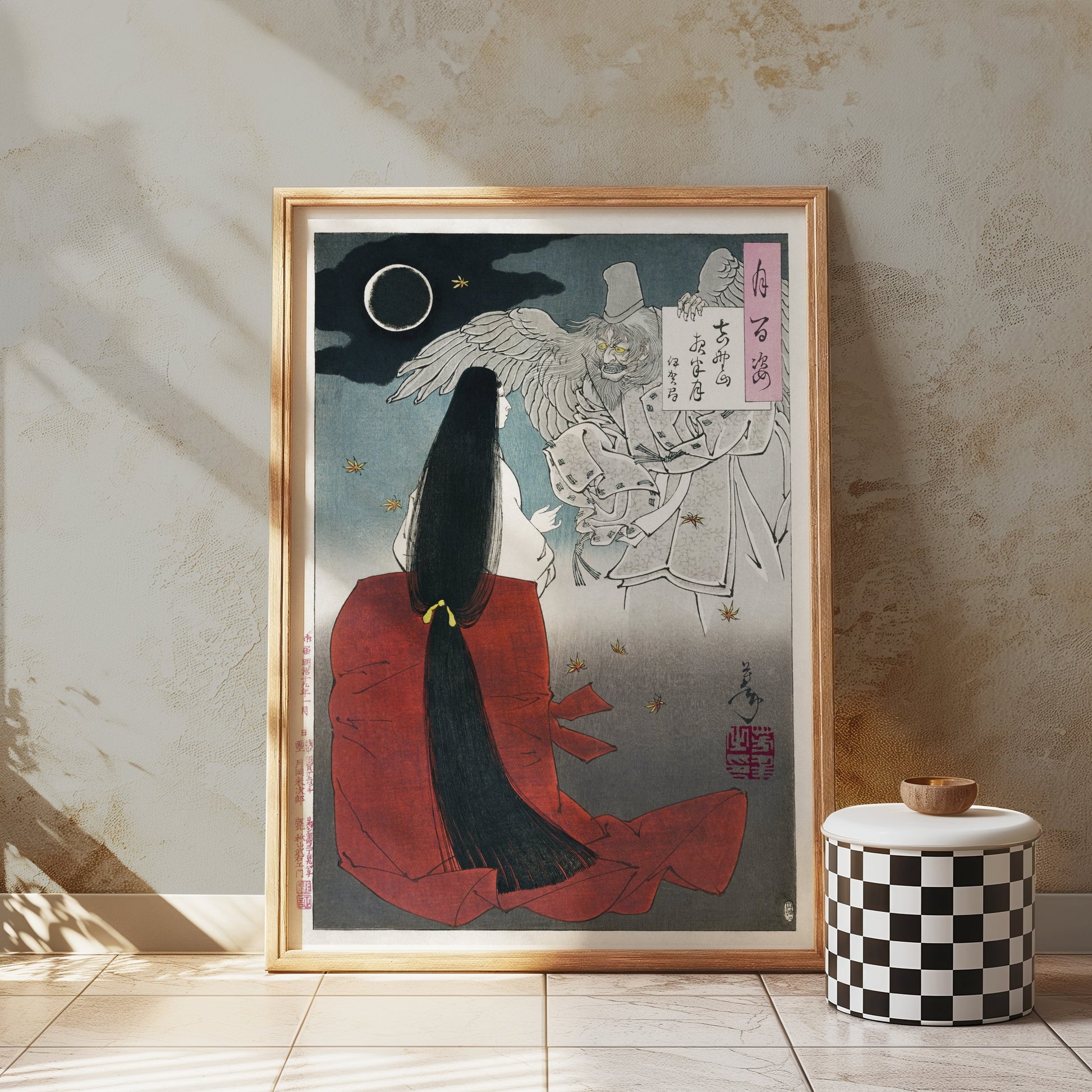 Premium Poster of Traditional Japanese Art Night Scene Posters