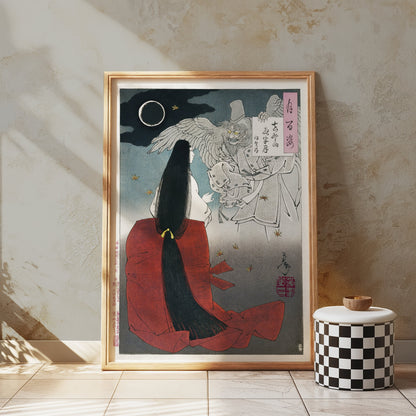 Premium Poster of Traditional Japanese Art Night Scene Posters