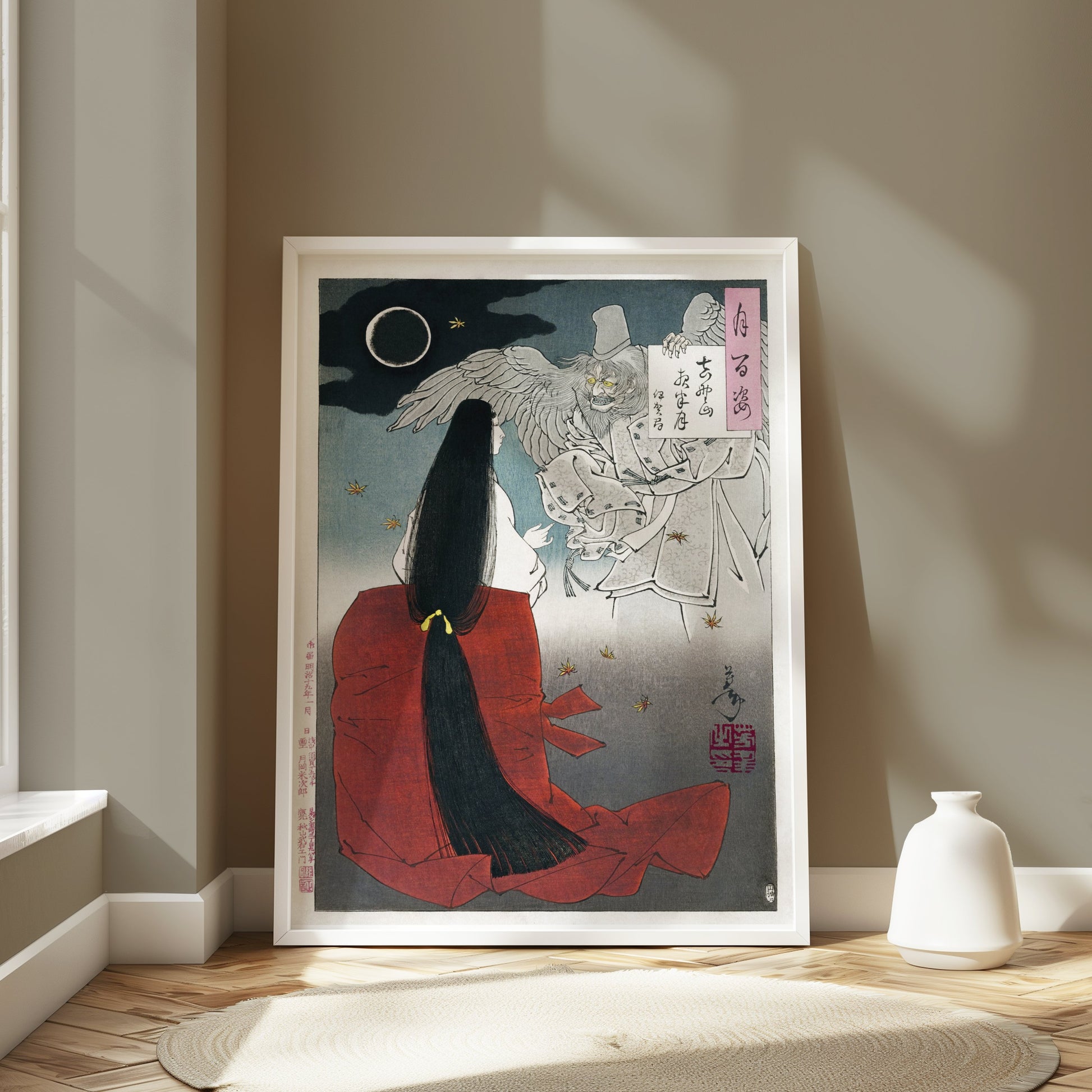 Premium Poster of Traditional Japanese Art Night Scene Posters