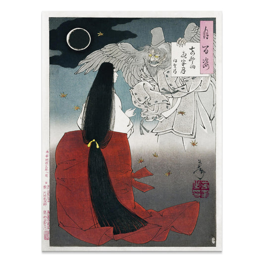 Premium Poster of Traditional Japanese Art Night Scene Posters