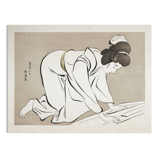 Premium Poster of Traditional Japanese Art Style Woman Illustration Posters
