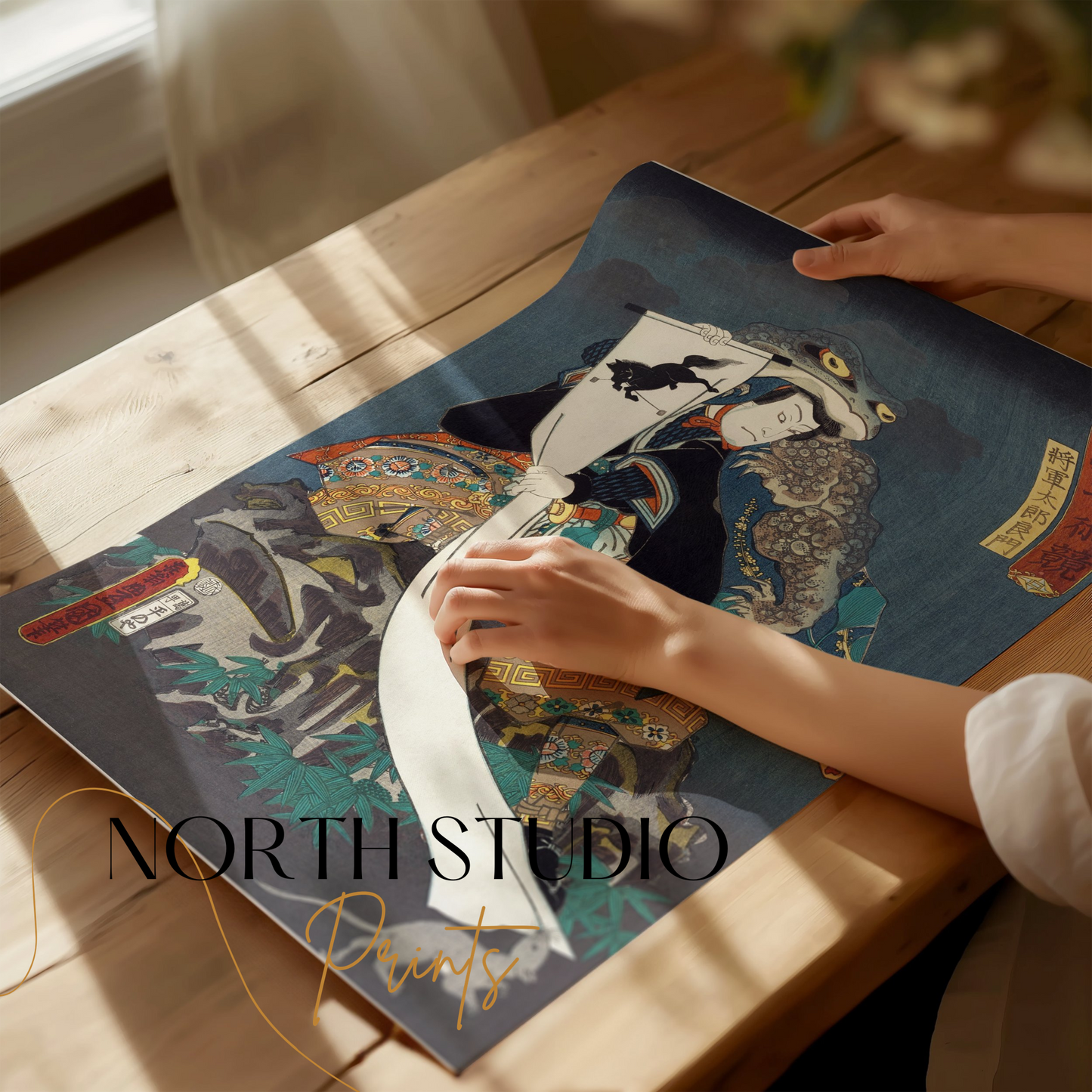 Premium Poster of Traditional Japanese Art Warrior Print Posters
