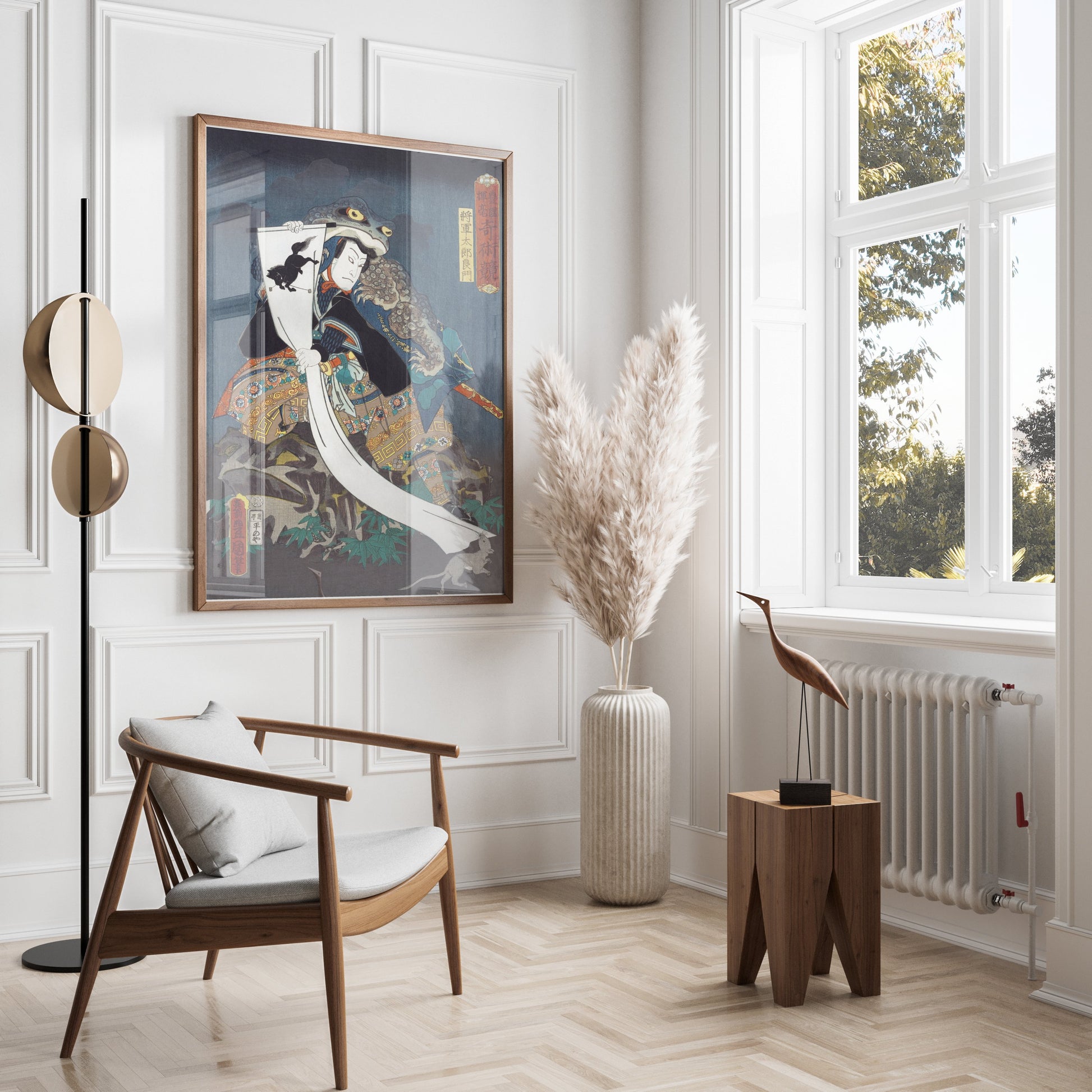 Premium Poster of Traditional Japanese Art Warrior Print Posters