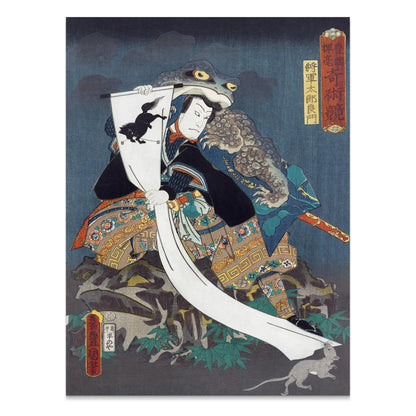 Premium Poster of Traditional Japanese Art Warrior Print Posters