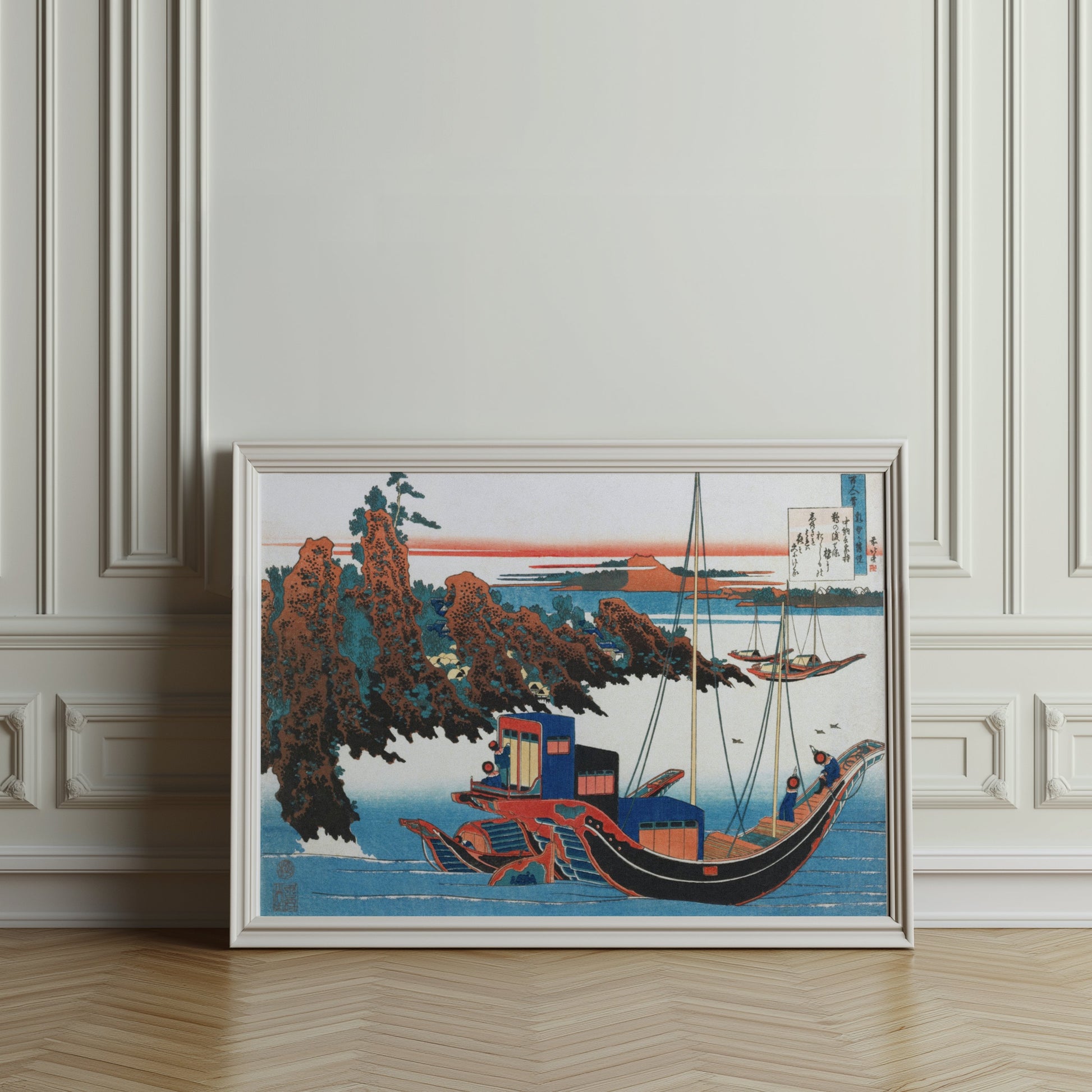 Premium Poster of Traditional Japanese Artwork Nautical Scene Posters