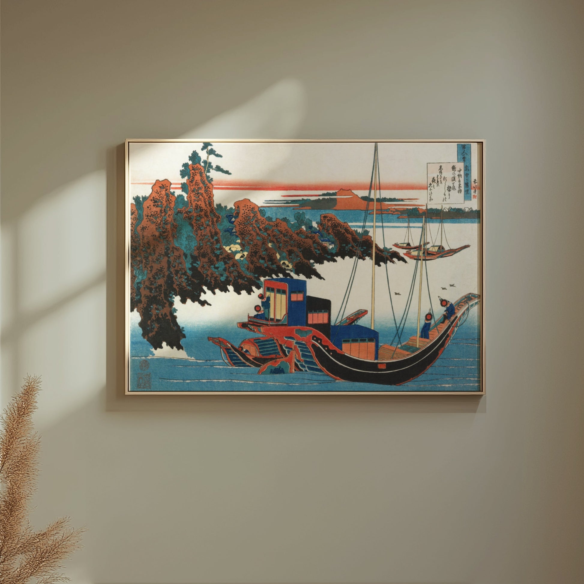 Premium Poster of Traditional Japanese Artwork Nautical Scene Posters