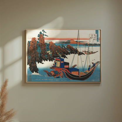 Premium Poster of Traditional Japanese Artwork Nautical Scene Posters