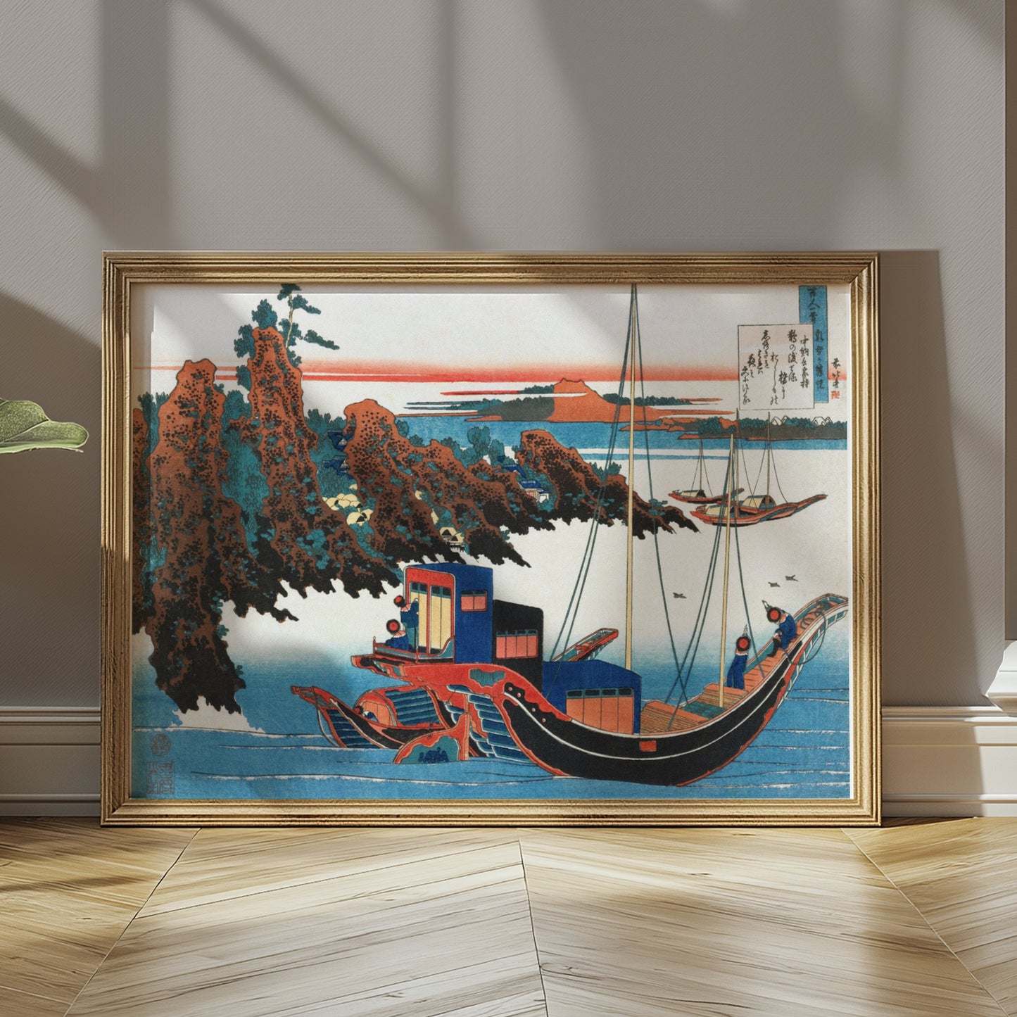 Premium Poster of Traditional Japanese Artwork Nautical Scene Posters
