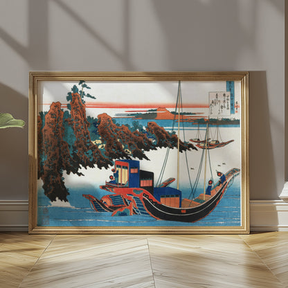 Premium Poster of Traditional Japanese Artwork Nautical Scene Posters