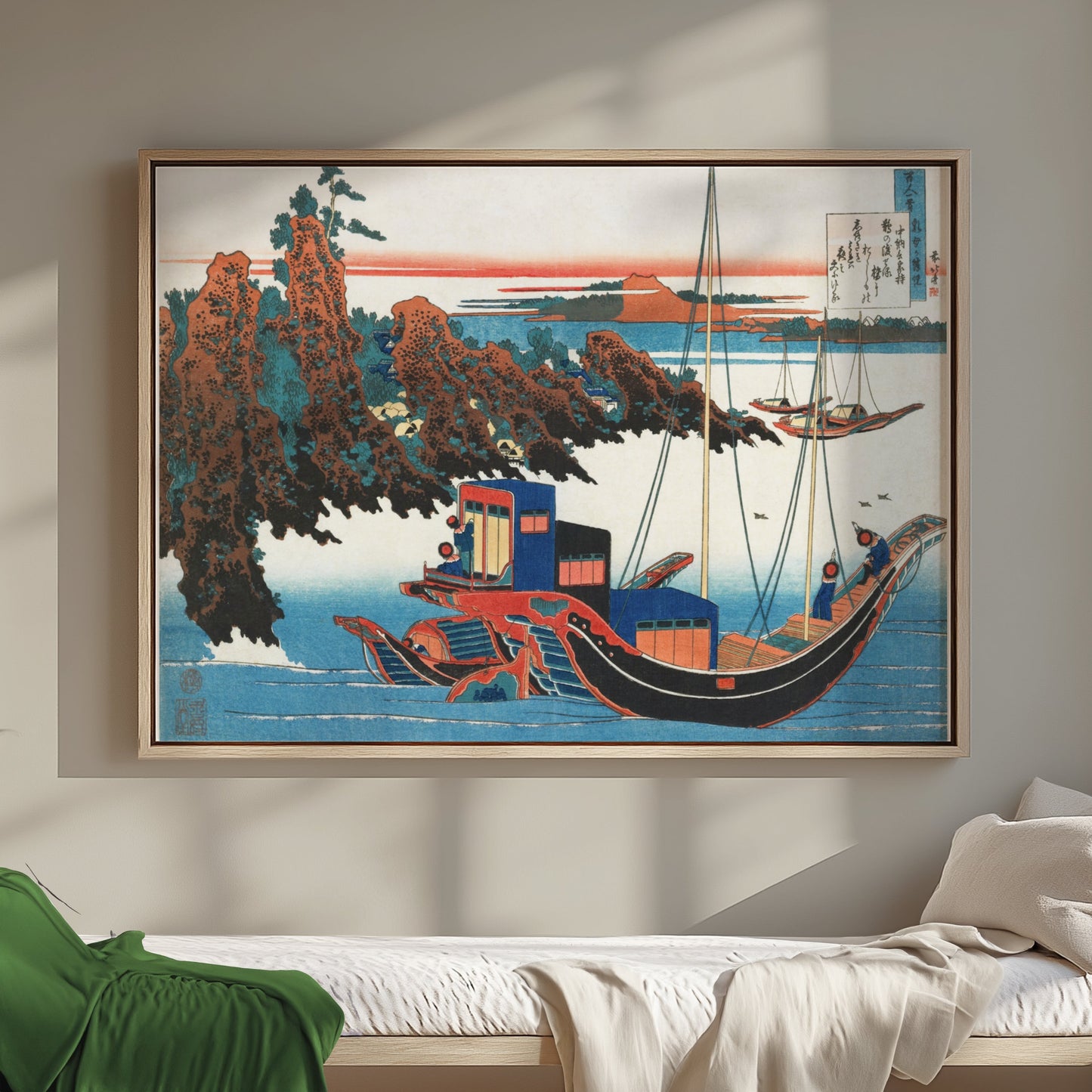Premium Poster of Traditional Japanese Artwork Nautical Scene Posters