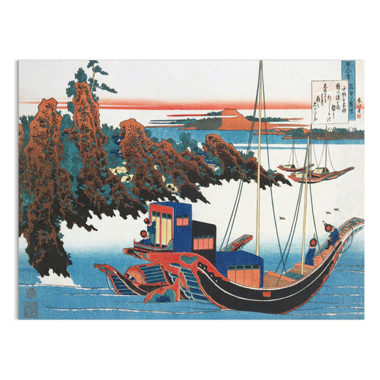 Premium Poster of Traditional Japanese Artwork Nautical Scene Posters