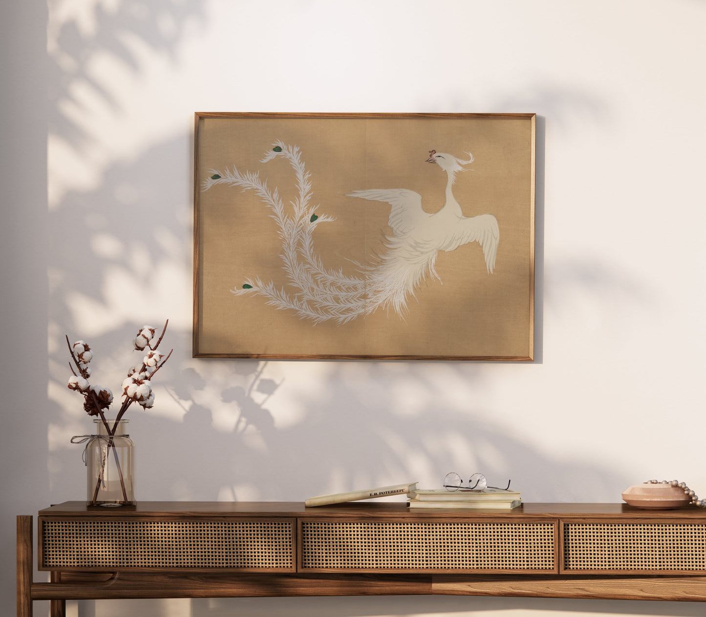 Premium Poster of Traditional Japanese Crane Artwork Design Posters