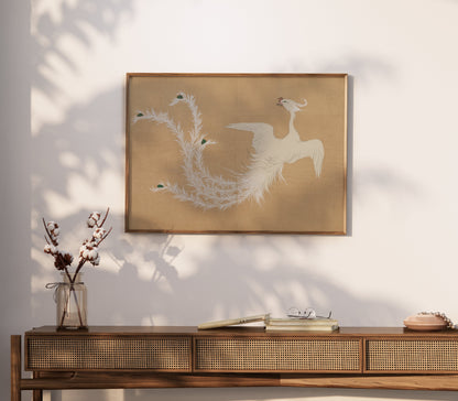 Premium Poster of Traditional Japanese Crane Artwork Design Posters