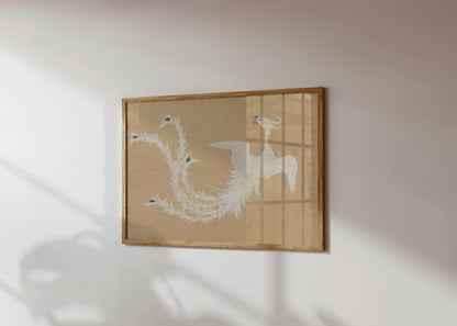 Premium Poster of Traditional Japanese Crane Artwork Design Posters