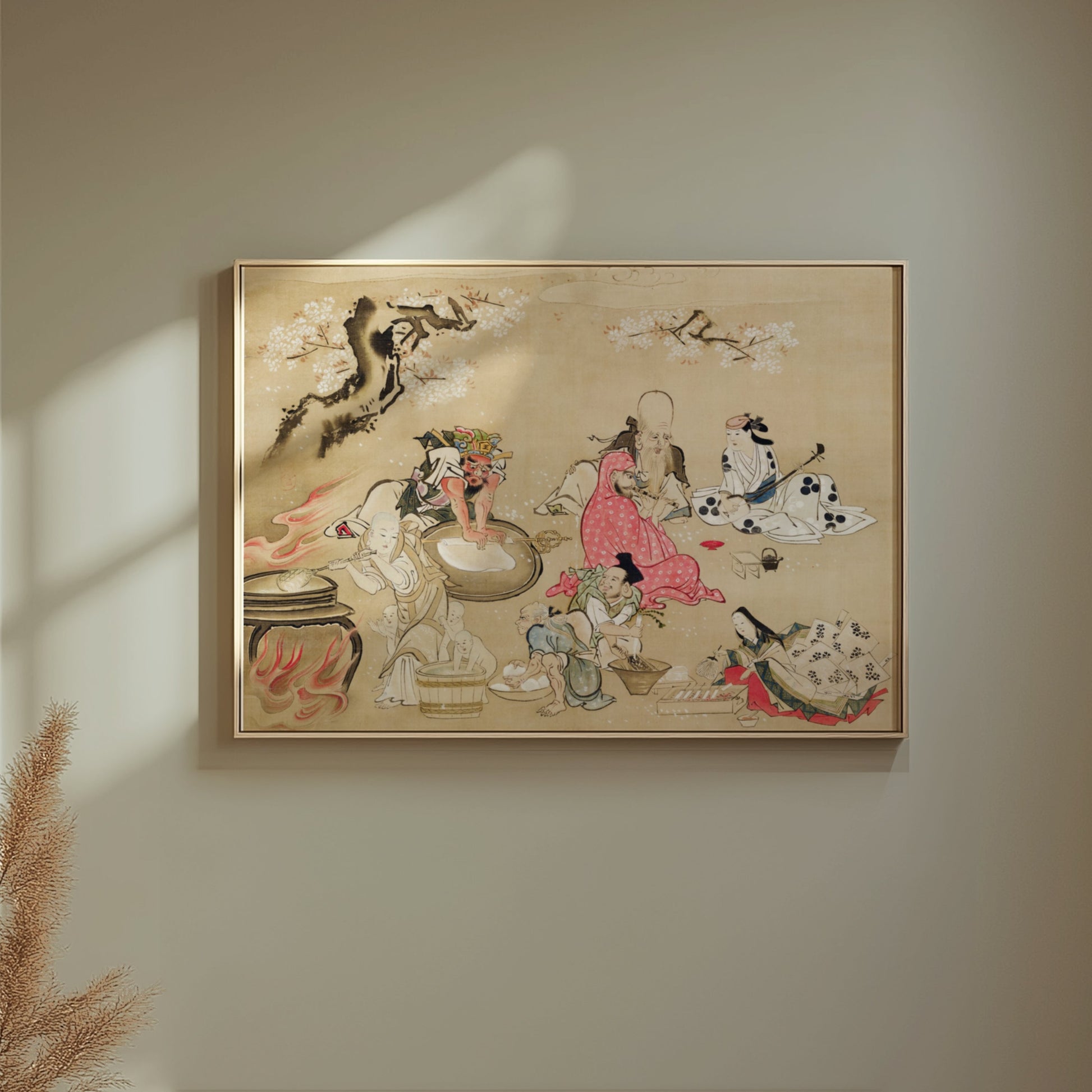 Premium Poster of Traditional Japanese Festival Scene Artwork Posters