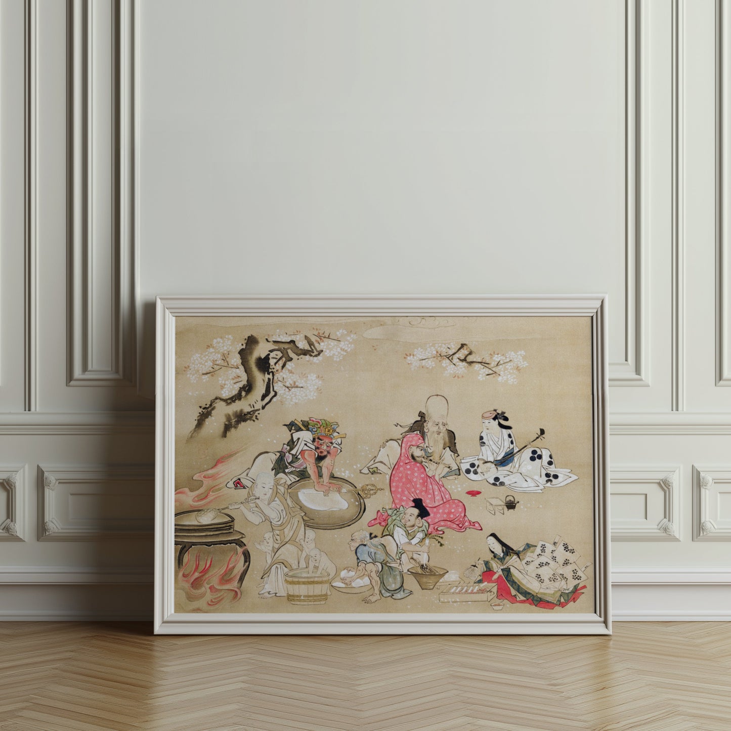 Premium Poster of Traditional Japanese Festival Scene Artwork Posters