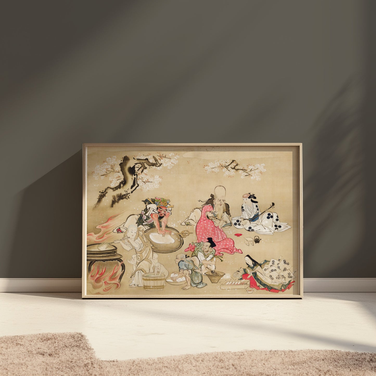 Premium Poster of Traditional Japanese Festival Scene Artwork Posters