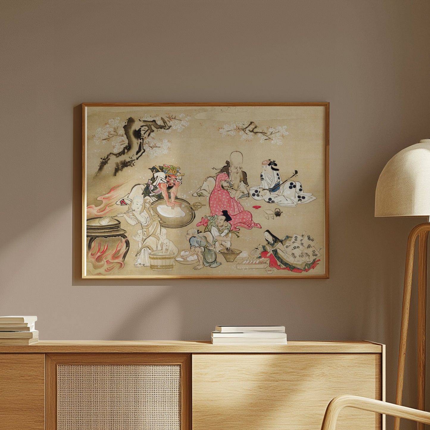 Premium Poster of Traditional Japanese Festival Scene Artwork Posters