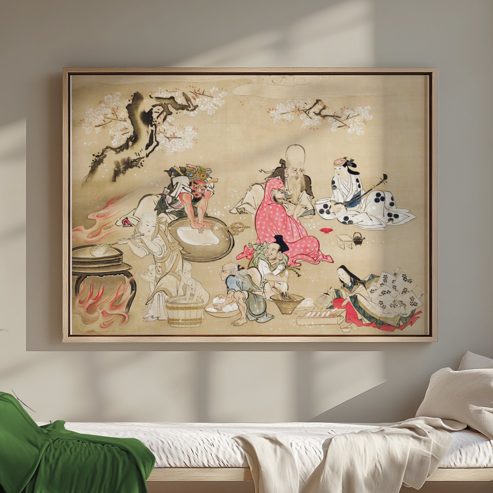 Premium Poster of Traditional Japanese Festival Scene Artwork Posters
