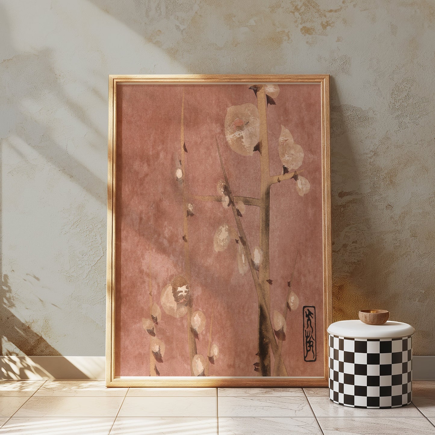 Premium Poster of Traditional Japanese Floral Design Art Posters