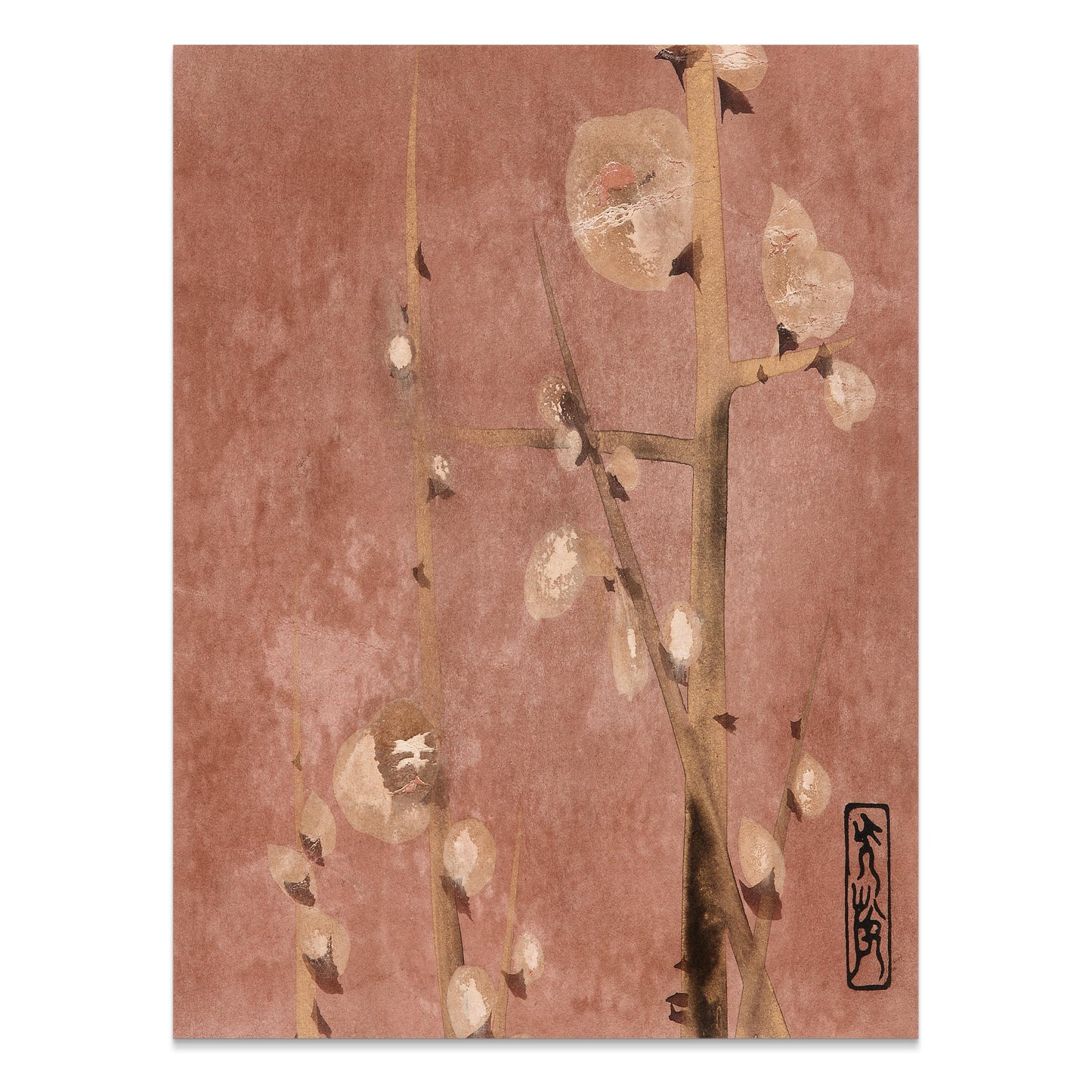 Premium Poster of Traditional Japanese Floral Design Art Posters