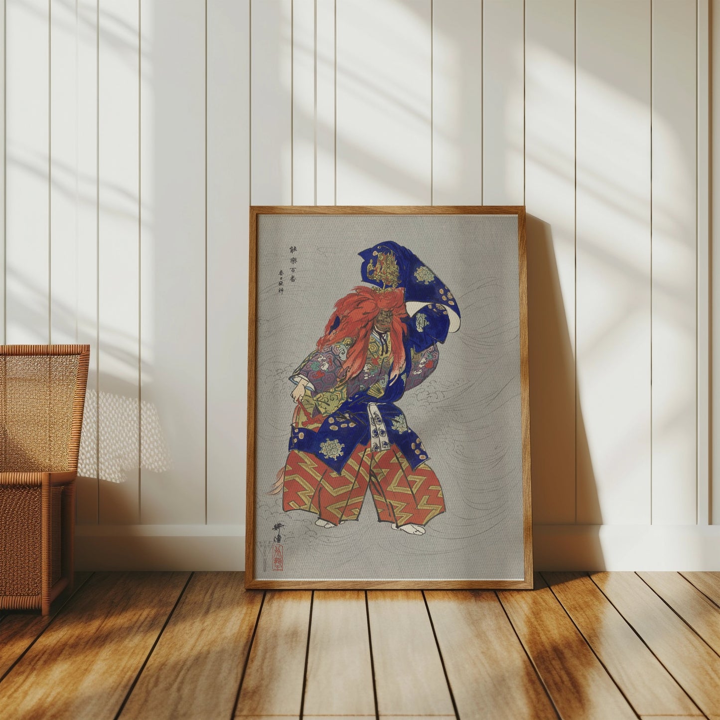 Premium Poster of Traditional Japanese Kabuki Actor Art Posters