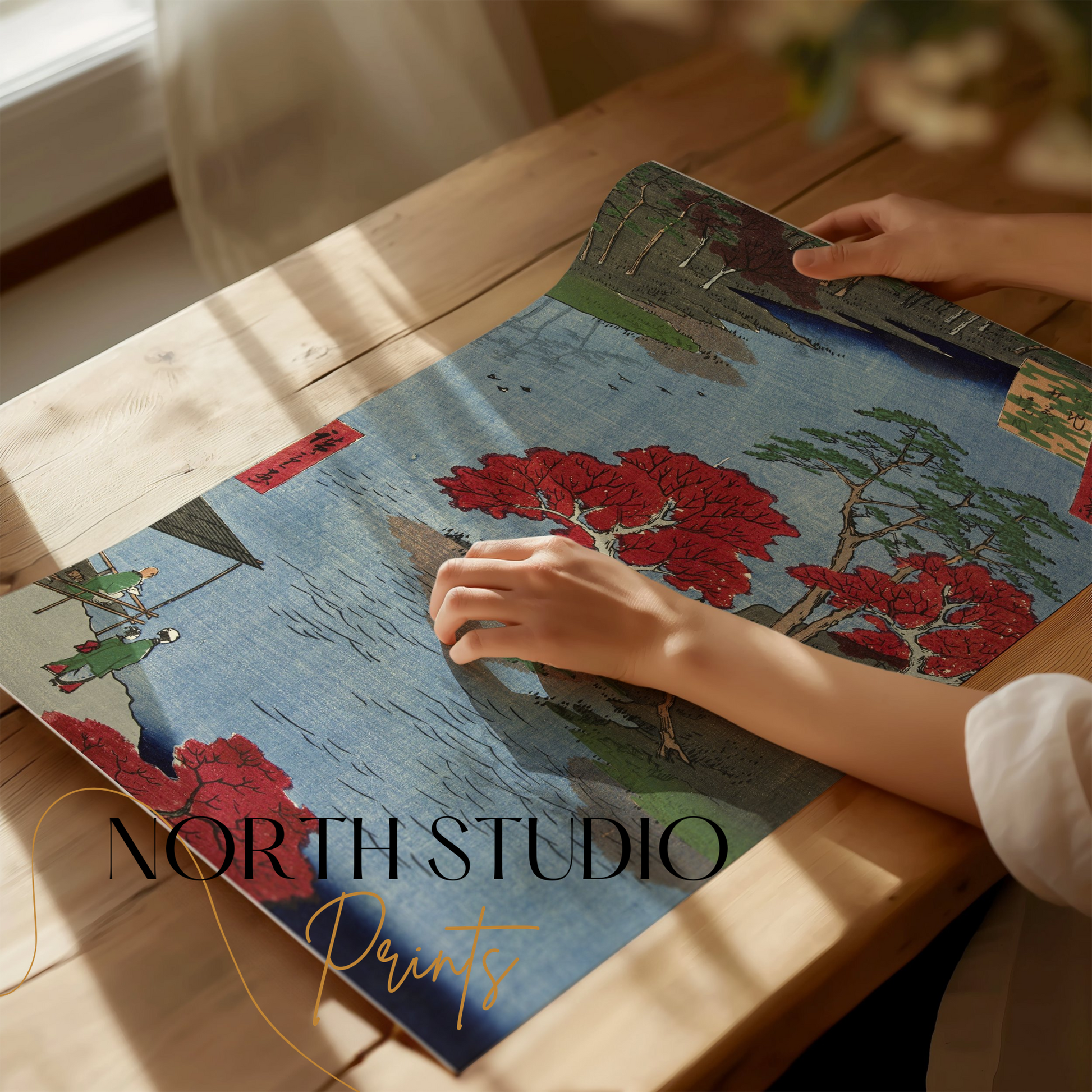 Premium Poster of Traditional Japanese Landscape Print Posters