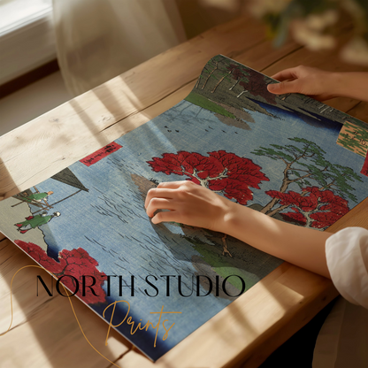 Premium Poster of Traditional Japanese Landscape Print Posters
