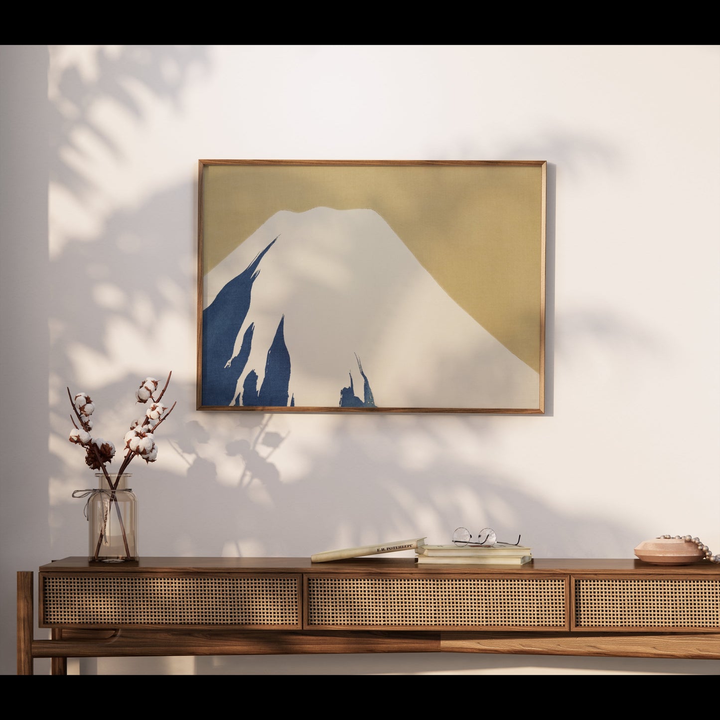 Premium Poster of Traditional Japanese Mountain Scene Art Posters