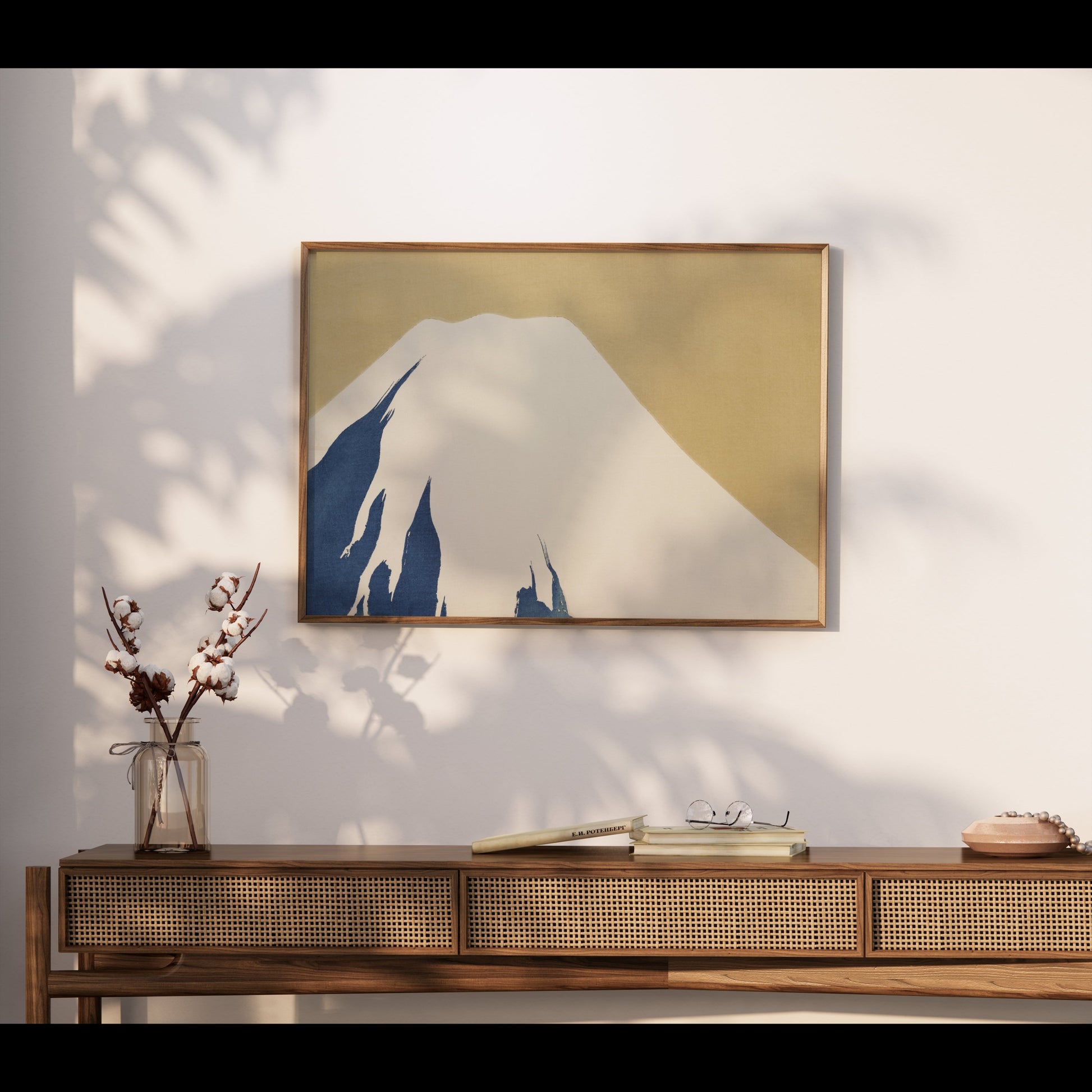 Premium Poster of Traditional Japanese Mountain Scene Art Posters