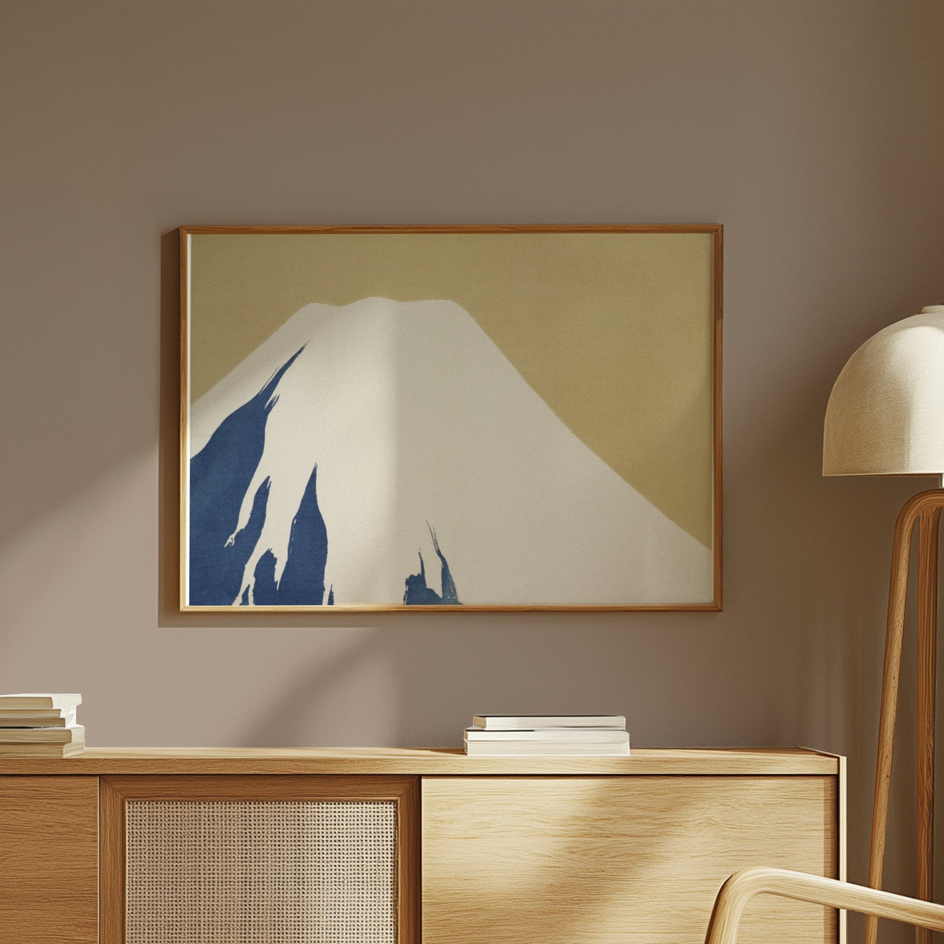 Premium Poster of Traditional Japanese Mountain Scene Art Posters