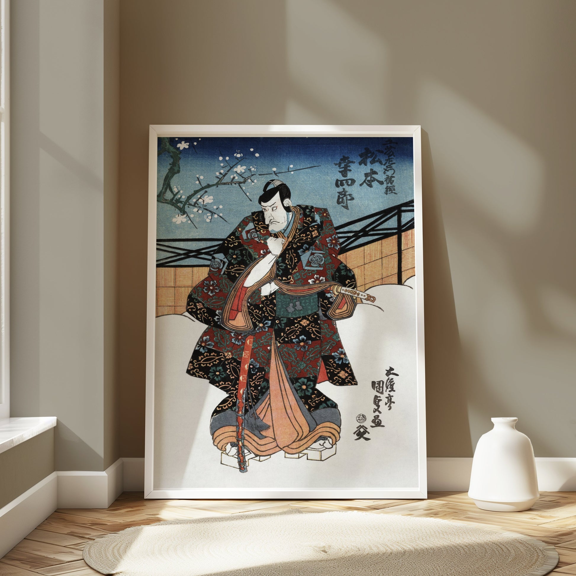 Premium Poster of Traditional Japanese Samurai Art Print Posters