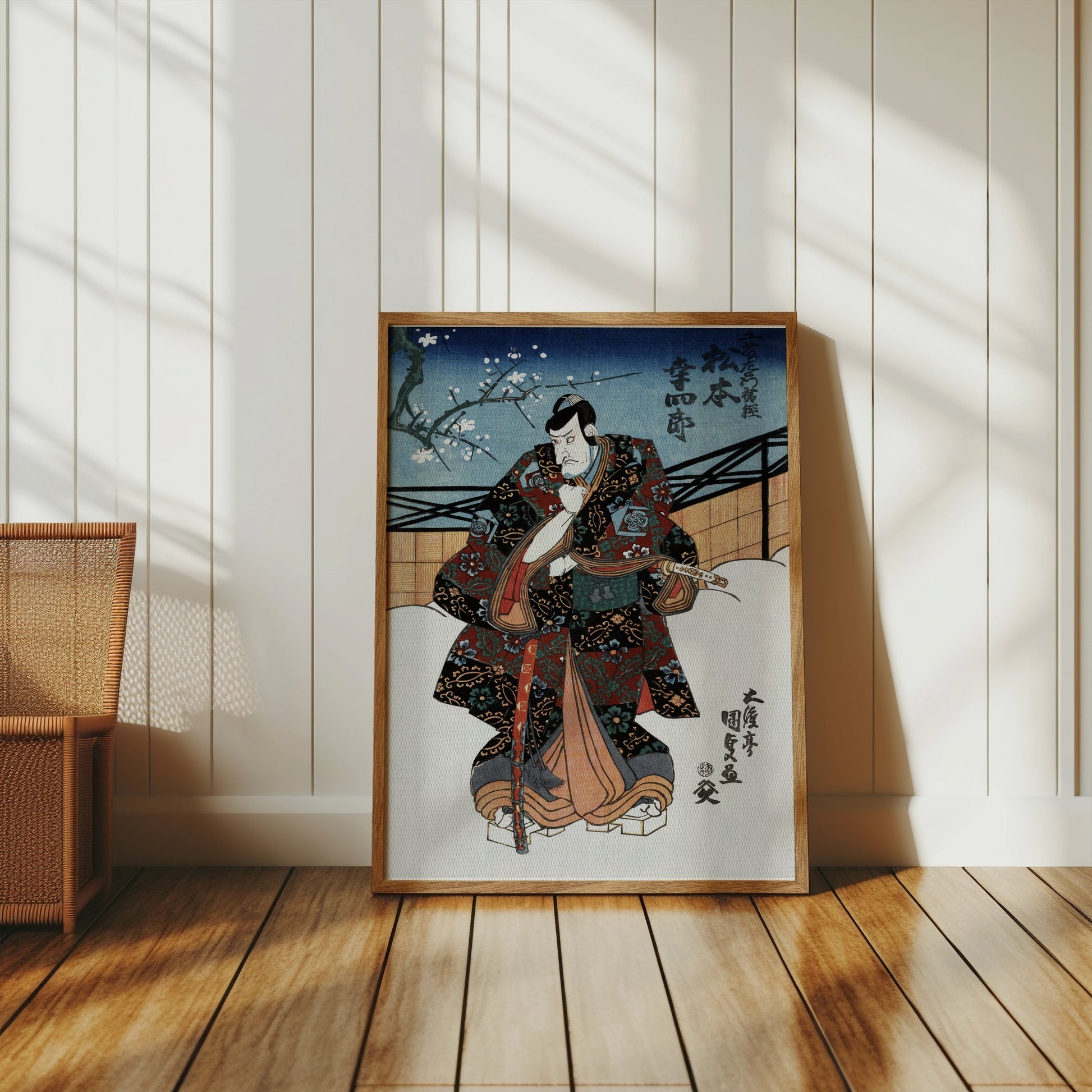 Premium Poster of Traditional Japanese Samurai Art Print Posters