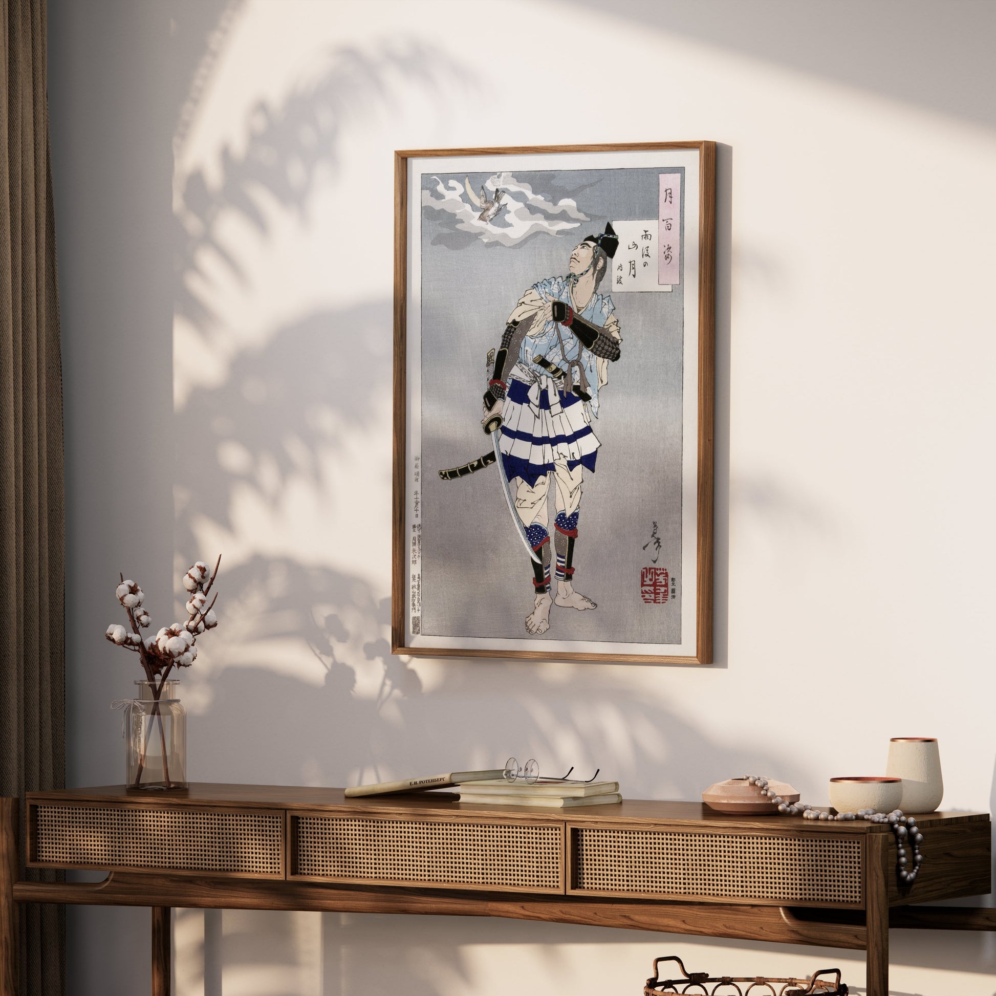 Premium Poster of Traditional Japanese Warrior Art Decorative Posters