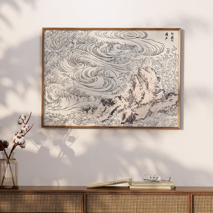 Premium Poster of Traditional Japanese Wave Art Print Posters