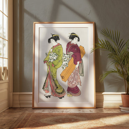 Premium Poster of Traditional Japanese Women Ukiyo-e Art Posters