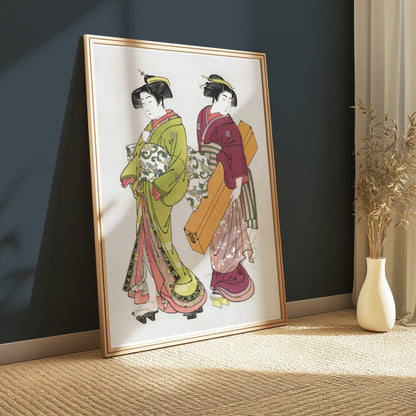 Premium Poster of Traditional Japanese Women Ukiyo-e Art Posters