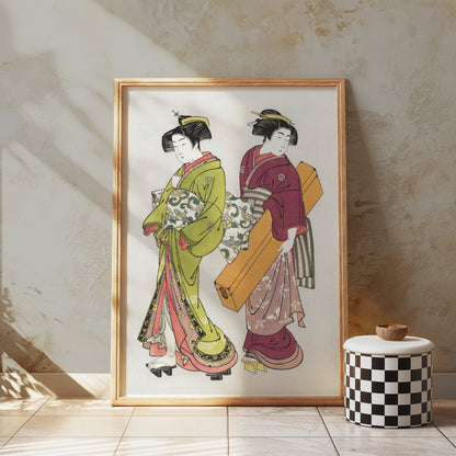 Premium Poster of Traditional Japanese Women Ukiyo-e Art Posters