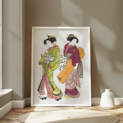 Premium Poster of Traditional Japanese Women Ukiyo-e Art Posters