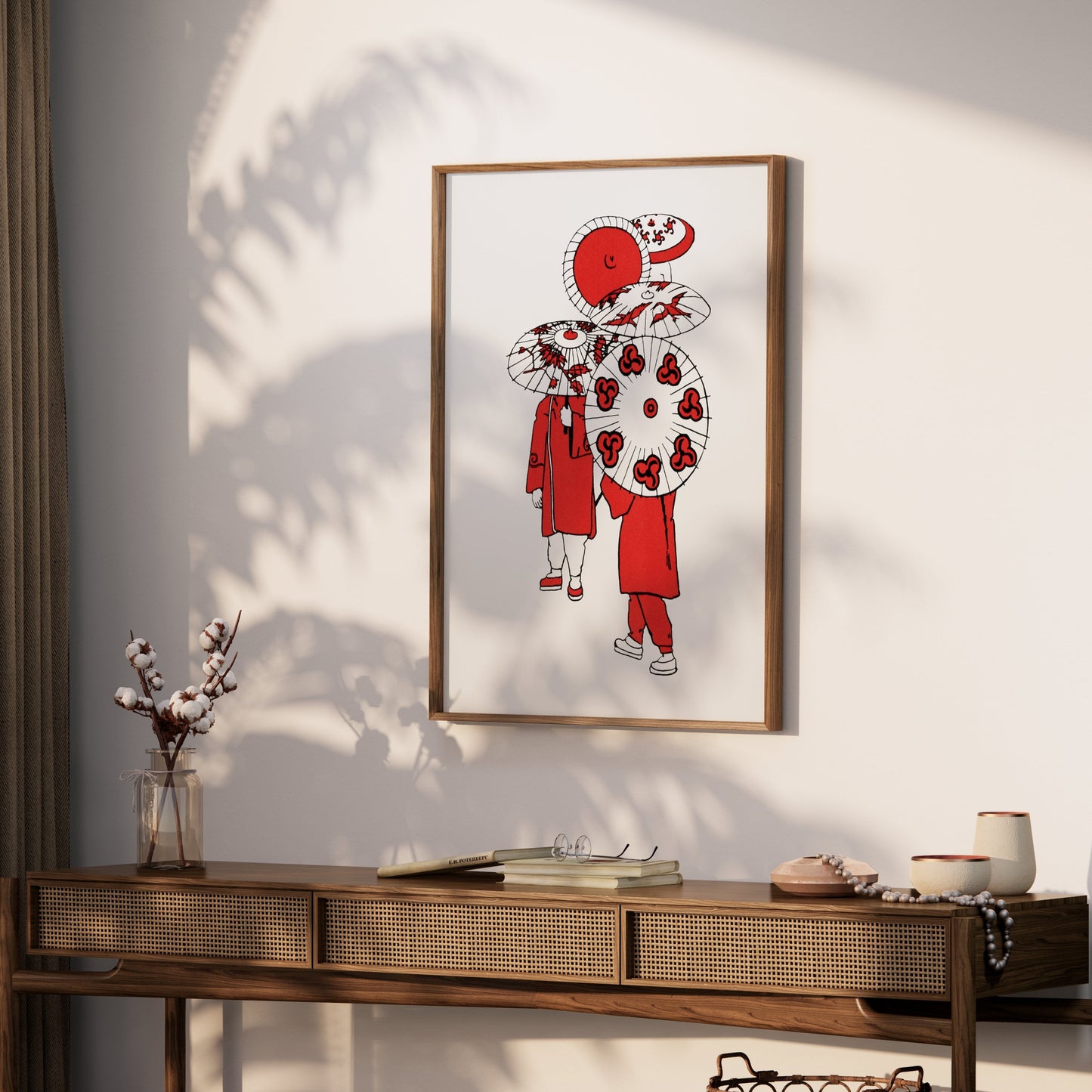 Premium Poster of Traditional Umbrella Design Art Print Aesthetic Posters