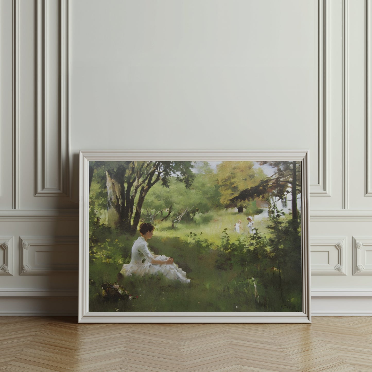 Premium Poster of Tranquil Afternoon in Nature Scene Art Print Posters
