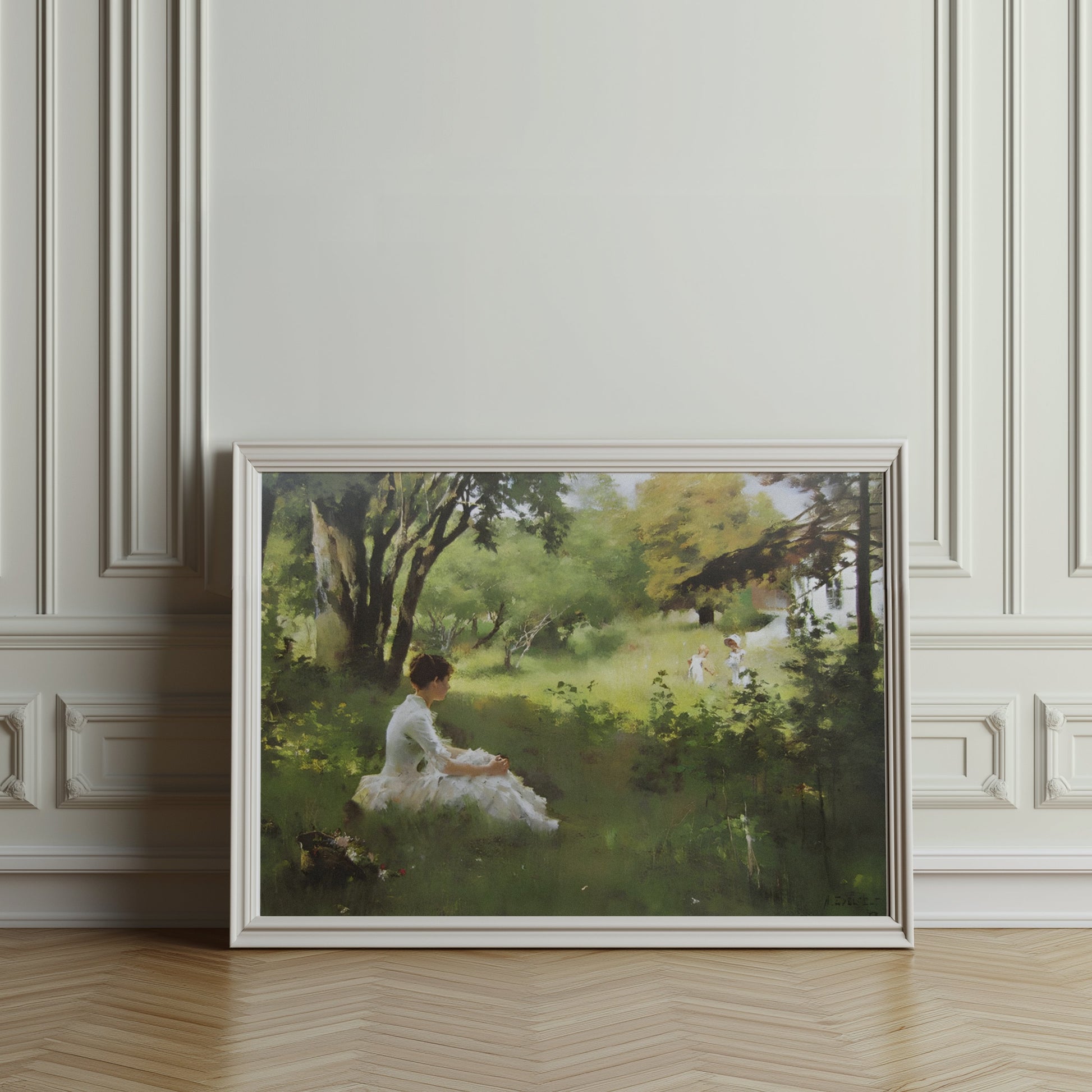 Premium Poster of Tranquil Afternoon in Nature Scene Art Print Posters