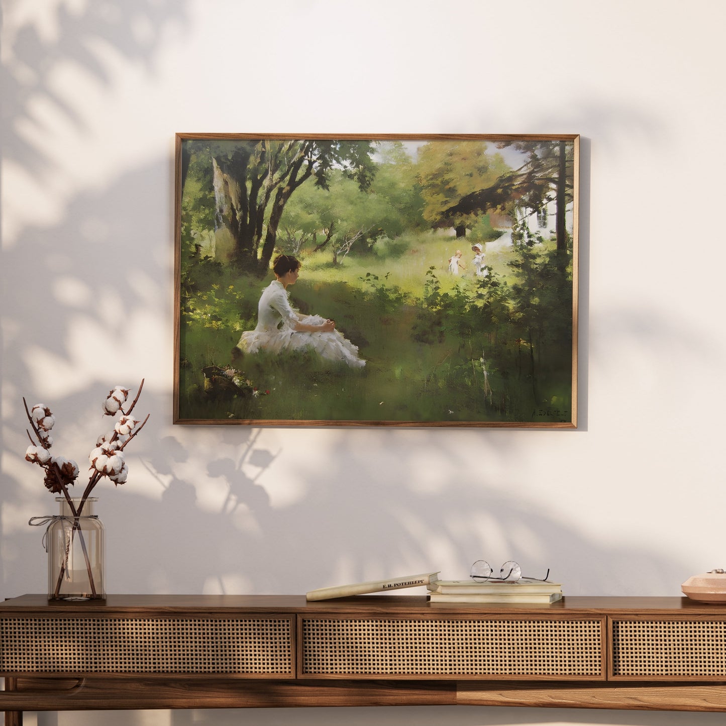 Premium Poster of Tranquil Afternoon in Nature Scene Art Print Posters