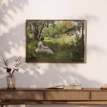 Premium Poster of Tranquil Afternoon in Nature Scene Art Print Posters