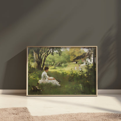 Premium Poster of Tranquil Afternoon in Nature Scene Art Print Posters