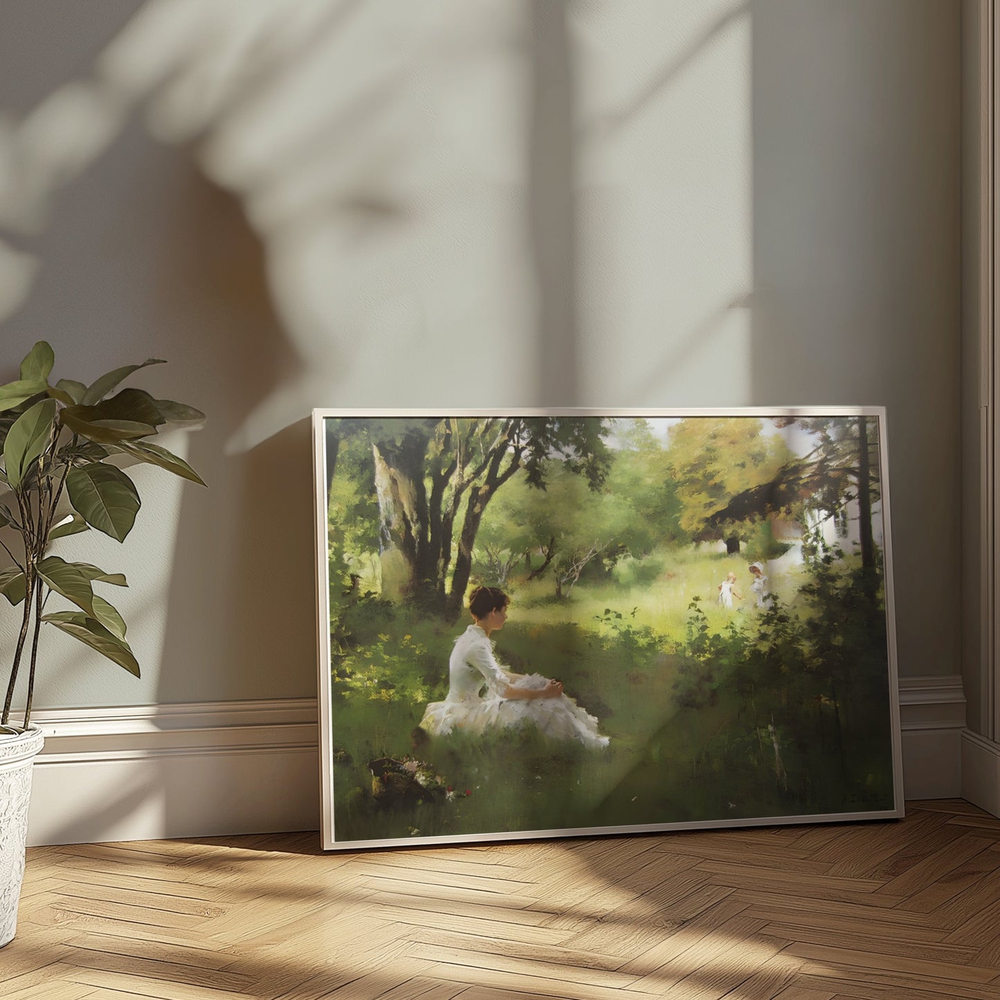Premium Poster of Tranquil Afternoon in Nature Scene Art Print Posters
