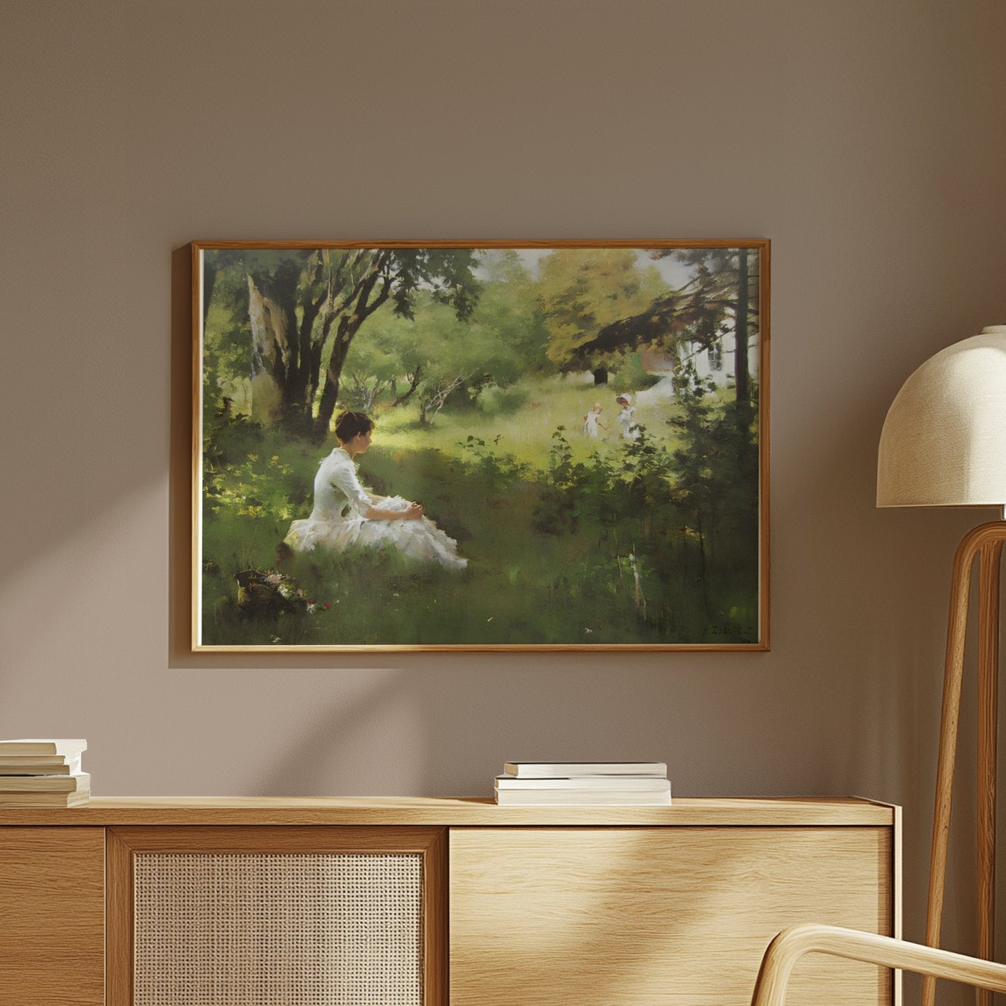 Premium Poster of Tranquil Afternoon in Nature Scene Art Print Posters