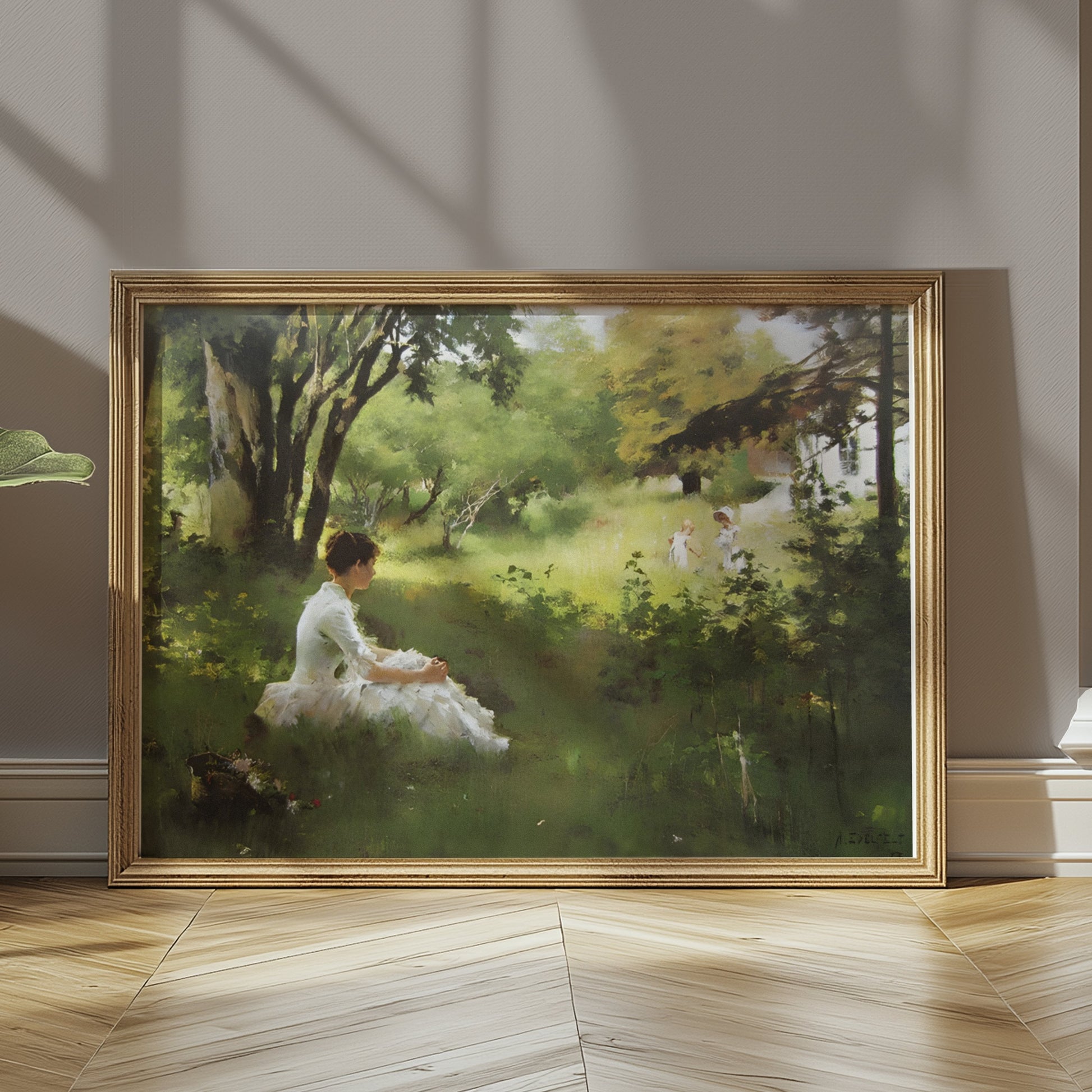 Premium Poster of Tranquil Afternoon in Nature Scene Art Print Posters