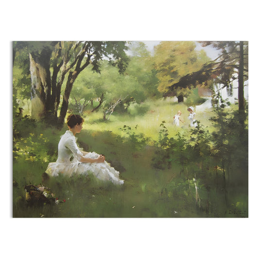 Premium Poster of Tranquil Afternoon in Nature Scene Art Print Posters
