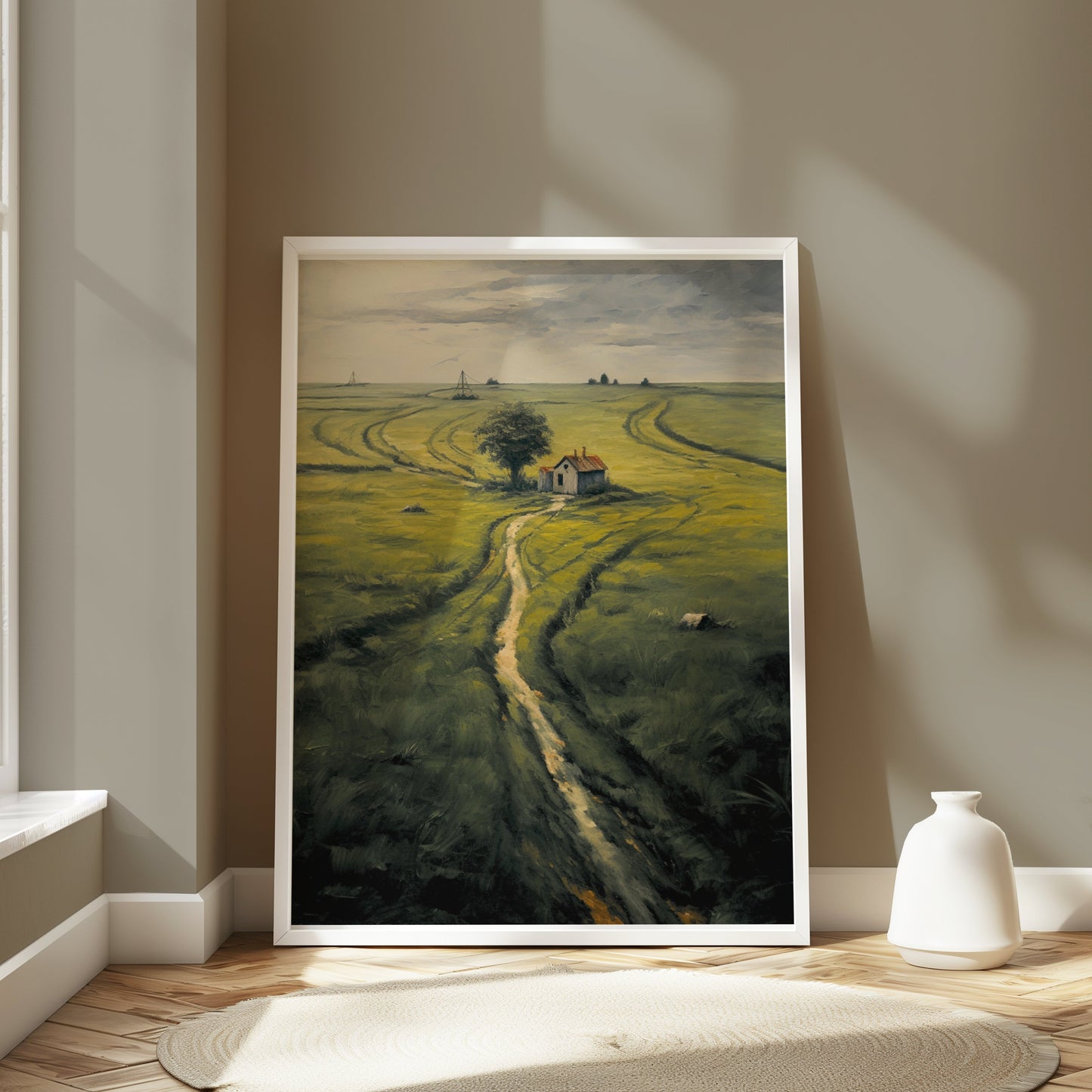 Premium Poster of Tranquil Countryside Landscape Art Print Posters